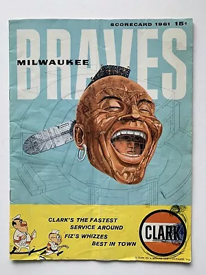 7/30/61 St Louis Cardinal @ Milwaukee Braves Nicely Scored Official Program • $12.99