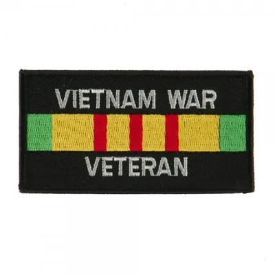 Military Embroidered Patch - Vietnam War Veteran Ribbon -- Iron-on -- New 3  • $4.75