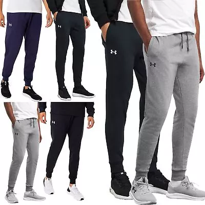 Mens Fleece Slim Joggers Under Armour Tracksuit Jogging Bottoms Gym Sweatpants • £15.99