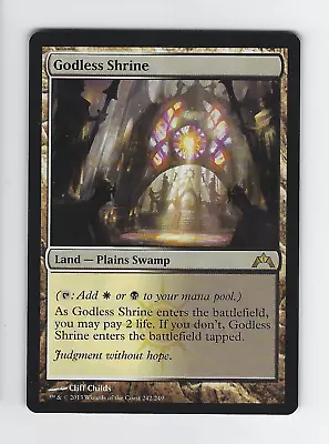 MTG - Godless Shrine - Gatecrash #242/249 - R - NM • $10