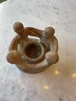 Circle Of Friends Mexican Pottery By Ten Thousand Villages Candle Holder 6” • $24