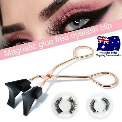 $9.68 • Buy Magnetic Eyelash Set Curler Clip Kit False Eyelashes Eye Lashes Applicator Tool