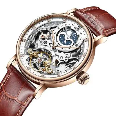 Mechanical Automatic Watch Men Tourbillon Wristwatch Sports Watches Mechan • $54.81