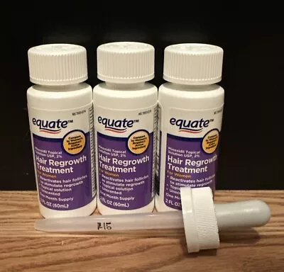 Equate Hair Regrowth Treatment For Women 3 Month Supply 3-2oz Bottle EXP. 11/24 • $24.98