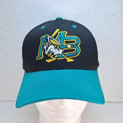 Vintage Myrtle Beach Pelicans Snapback Hat Minor League Baseball  Black Teal • $15