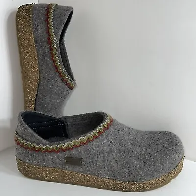 £46.10 • Buy Haflinger Womens Zig Zag Gray Slippers EUR Size 38 230009016 Pure Wool