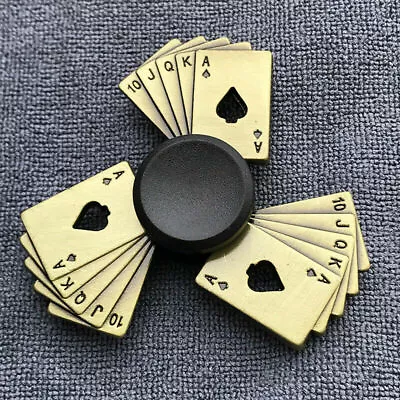 Fidget Spinner Finger Hand Spin Bearing Focus Stress Rainbow Royal Flash Poker • £3.49