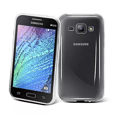 TPU Gel Jelly Case Cover For Samsung Galaxy J1 2015 Crystal Clear + SP • $24.95