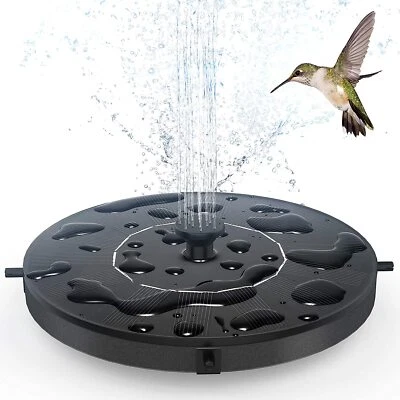 £10.99 • Buy Solar Fountain Floating Pump Water Feature Garden Pool Bird Bath Pond Outdoor