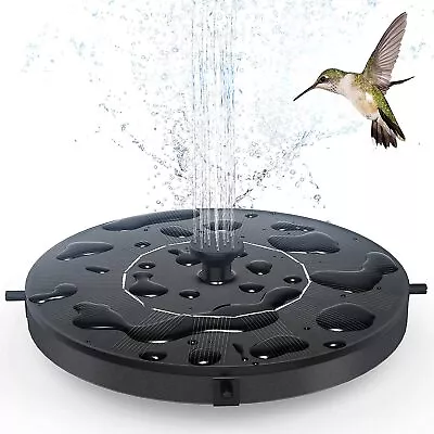 Solar Fountain Floating Pump Water Feature Garden Pool Bird Bath Pond Outdoor • £7.99