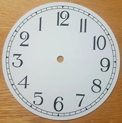 £8.95 • Buy NEW - 7 Inch Reverse Clock Dial Face - White - 177mm Arabic Numerals - DL41