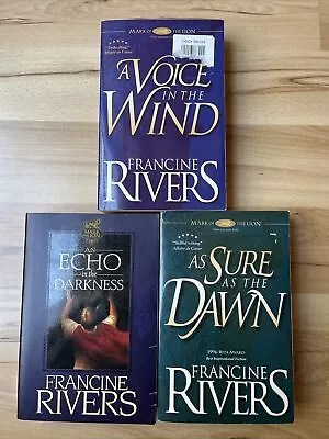 Mark Of The Lion Trilogy Francine Rivers Paperback Book Set Voice Wind Echo Dawn • $15.99
