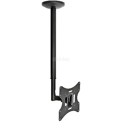 Telescopic TV Ceiling Mount Bracket 24 32 42 43 Inch Tilt Swivel TVC22A11B • £24.95