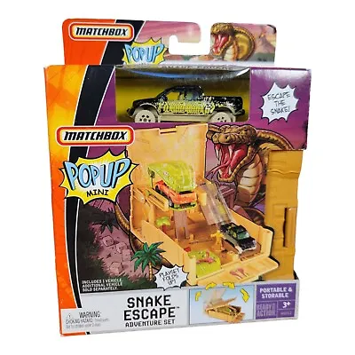Matchbox Pop Up Mini Snake Escape Adventure Set 2007 Play Set. New Open Box. • $17.77