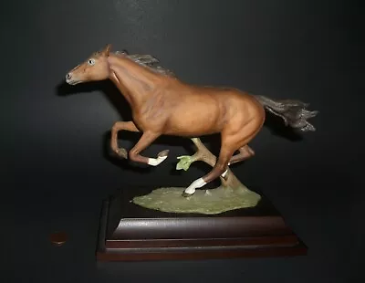 AK Kaiser W. Germany Vintage Porcelain Running/ Race Horse Style 21 W/stand • $299