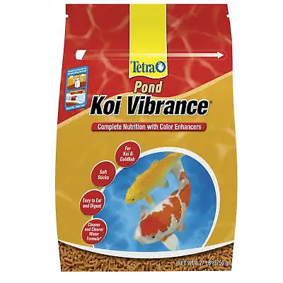 $54.76 • Buy TetraPond Koi Vibrance 8.27 Pounds, Soft Sticks, Floating Pond Food