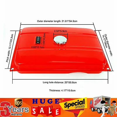 Universal 5 Gallon Generator Fuel Tank Gas Tank Generator Petcock Red 18.9 L • $39.20