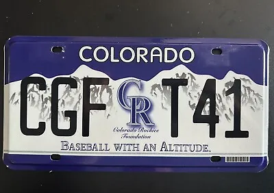 Colorado Rockies License Plate • $35