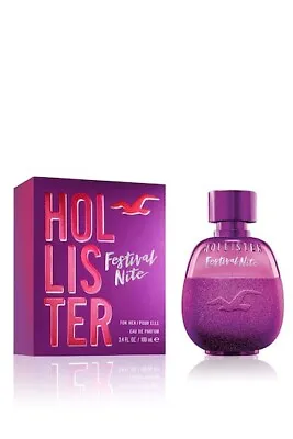 Hollister Festival Nite For Her 100ml Eau De Parfum Spray Brand New Boxed Sealed • £21.95
