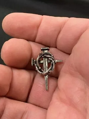 $11 • Buy Cross With Thorn Biker Pin 