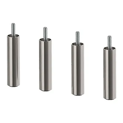 Brand New 4 X IKEA OSARP Stainless Steel-Colour Legs For BESTA 10cm 304.899.04 • £15.99