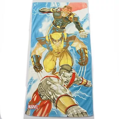 Jay Franco & Sons X Marvel X-Men Towel 2005  29x58” Wolverine Cyclops Colossus • $25