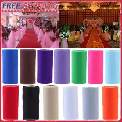 Colorful Tissue Tulle Paper Roll Spool Craft Wedding Birthday Holiday Decor • £5.74