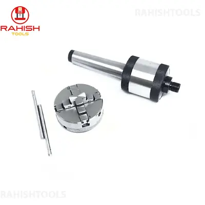 4 Jaw Self Centering 2-1/2  65mm Mini Lathe Chuck With 2MT Revolving Center MT2 • $69.76