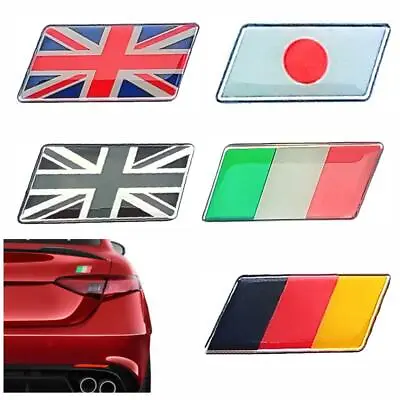 Japanese Flag Badge Decal For Vehicles. Japan Nisshōki 3d Clear Epoxy Over Metal • £4.29