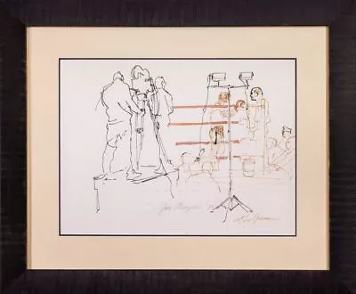 LeRoy Neiman Original Painting Joe Frazier 1971 Vs Muhammad Ali • $9500