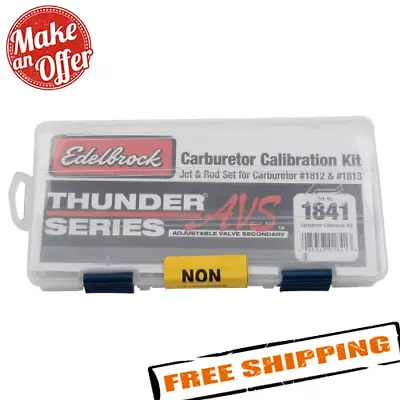 $110.94 • Buy Edelbrock 1841 Thunder AVS Carburetor Calibration Kit For 1812, 1813 Carburetors