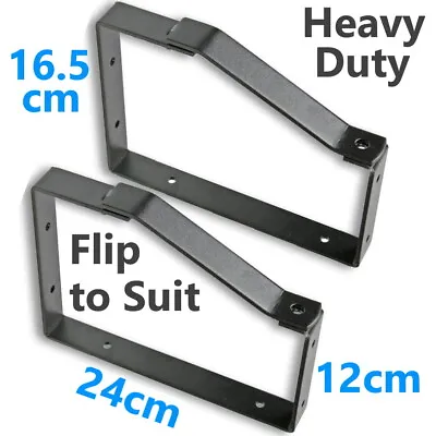 £15.95 • Buy 2x Heavy Duty Lockable Wall Ladder Rack Brackets Hangers Hooks Secure Storage 