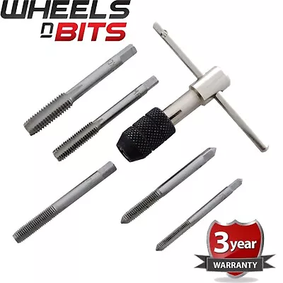 £6.29 • Buy 6pc M5 M6 M7 M8 M10 Heavy Duty Tap Wrench Chuck Set T-Handle Hand Tool Wrench