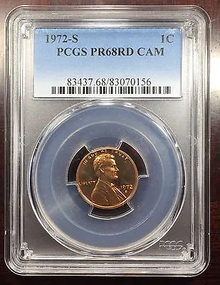 1972-S Proof Lincoln Memorial Cent PCGS PR-68 CAM Buy 3 Get $5 Off!!! R6670 • $15