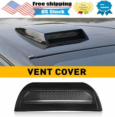 $13.29 • Buy Universal Car Decorative Air Flow Intake Hood Scoop Vent Bonnet Cover Kit Black