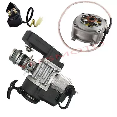 49cc 2 Stroke Electric Engine Motor Pull Start For Cropper Mini 4 Wheeler ATV US • $174.15