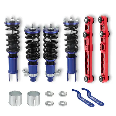 Full Coilovers +Rear Lower Control Arm Kit For Honda Civic 92-95 Integra 90-01 • $230