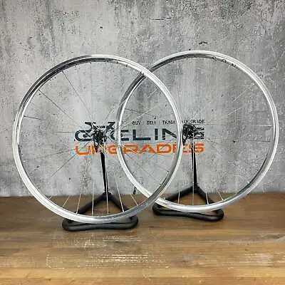 H Plus Son Polished Alloy Clincher Rim Brake Wheelset W/ Campagnolo Record Hubs • $442.95