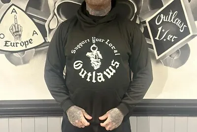 Official Support Your Local OUTLAWS MC SYLO Hoodie UNISEX Large   1%er Biker • £42