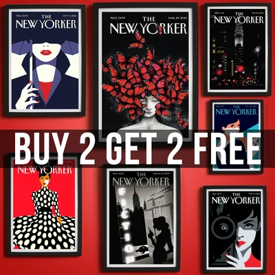 Classic New Yorker Posters Vintage Magazine Wall Art Retro Picture Poster Prints • £5.99