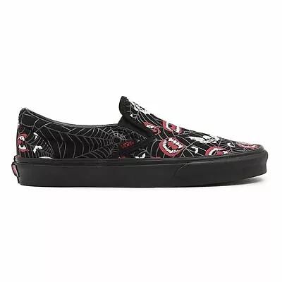 Vans Glow Frights Classic Slip-On Black Canvas Mens Shoes VN000XG88MG • £48.99