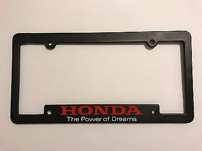 Genuine Honda  The Power Of Dreams  Brand New License Frame Plate • $10.49