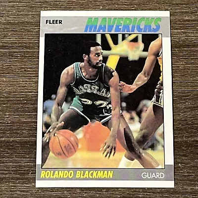 Rolando Blackman 1987 Mavericks 87-88 Fleer Basketball #12 Of 132 Pack Fresh • $1.03