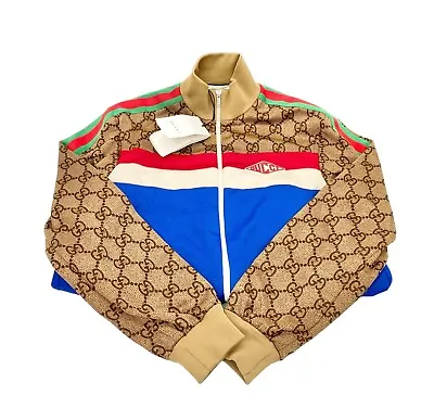 Gucci 526524 GG Monogram Bomber Technical Jersey Jacket Size - Large • $999