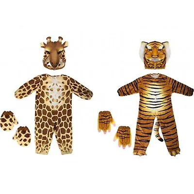 Children's Tiger Costume Kids Halloween Animal Fancy Dress Book Week Day Outfit • £26.08