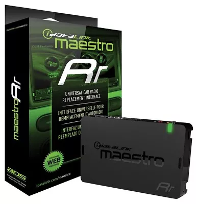 IDATALINK MAESTRO ADS-MRR CAR RADIO REPLACEMENT & STEERING WHEEL INTERFACE NEW • $109.95