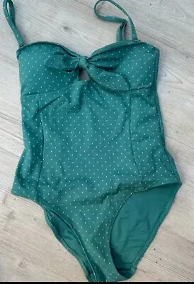 Fatface Ladies Teal Swimsuit Size 10 • £7