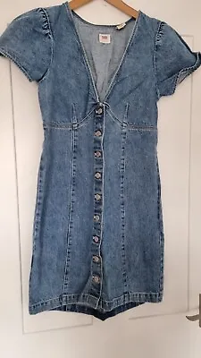 Levi's Denim Erin Timeless Dress Size Small  30  Chest • £19.99