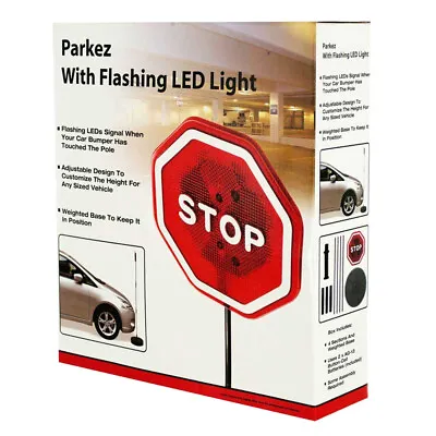$15 • Buy PARKEZ Flashing LED Light Parking Stop Sign For Garage