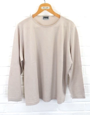 £9.99 • Buy Vintage Womens 90's Luisa Spagnoli Pure Virgin Wool Knit Jumper XL Made In Italy